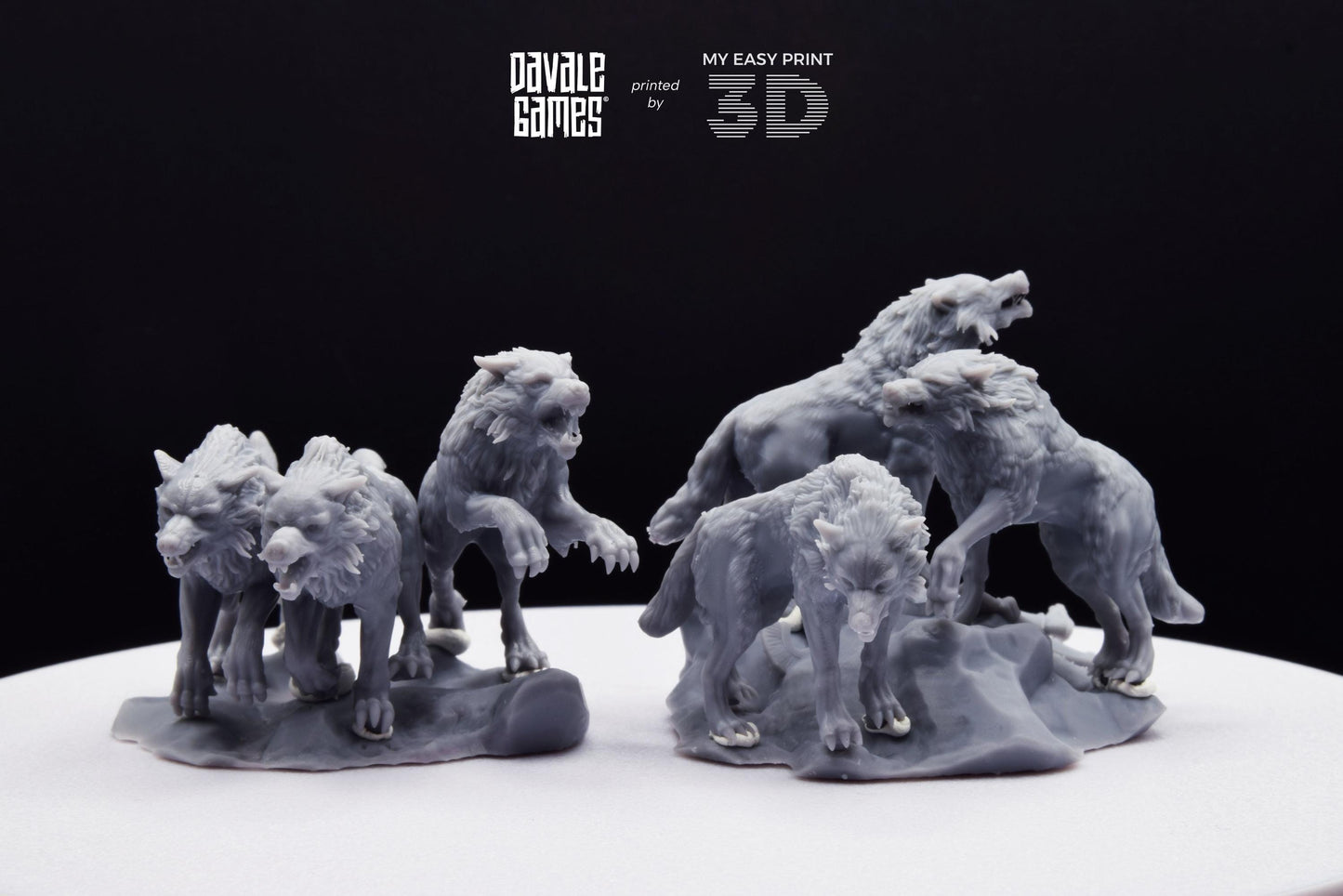 Fenrir Wolf Litter (ODIN) - Davale Games - Mythological games - 3D Printed with high quality resin