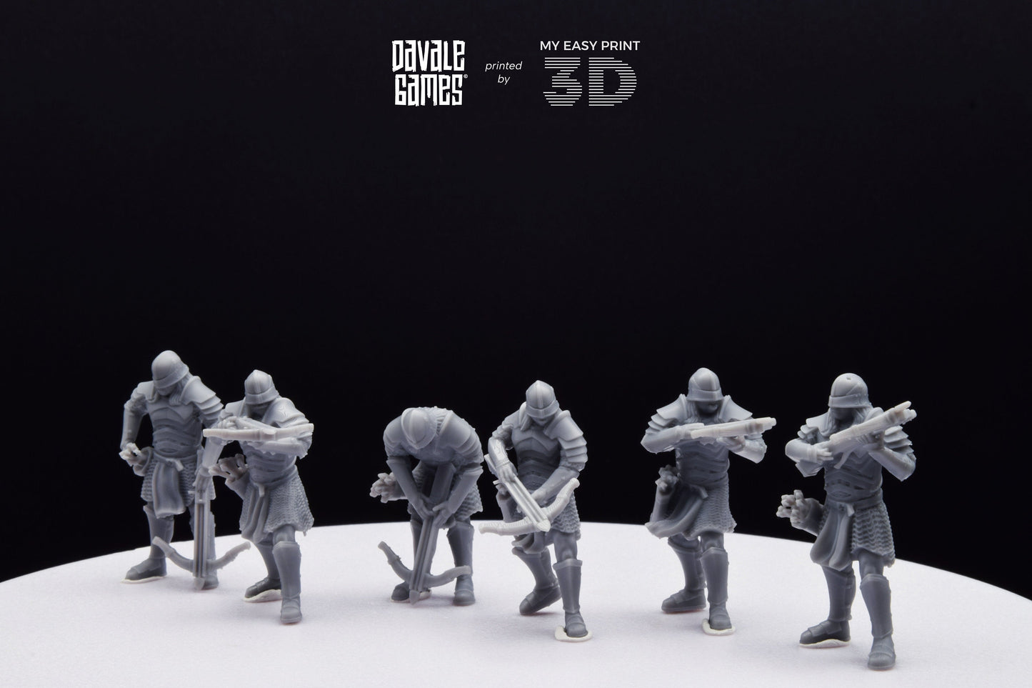Blood-handed Orcs Crossbow with Armour - Davale Games - 3D Printed with high quality resin for LOTR/D&D games
