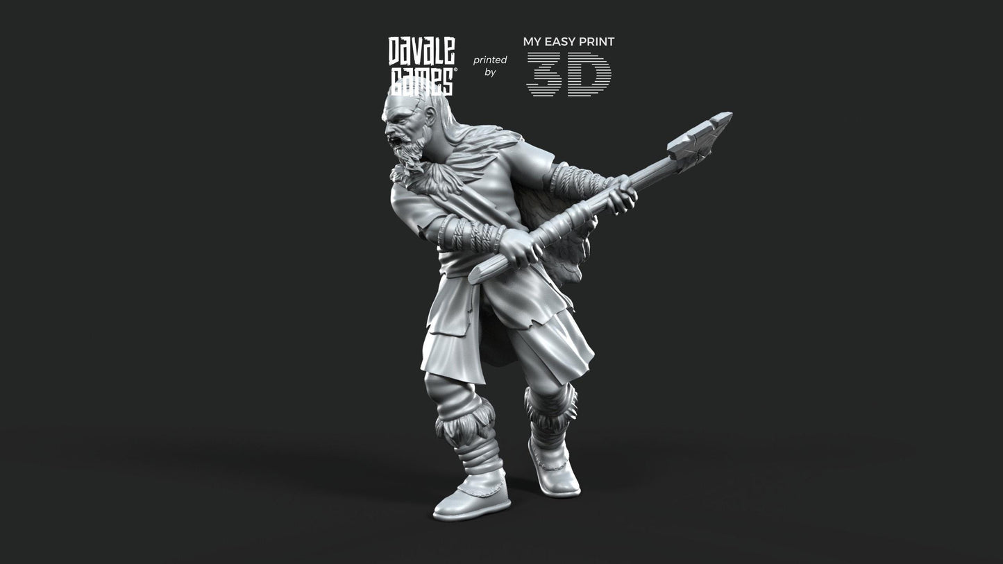 Fellmount Reavers with Two-Handed Weapon - Davale Games - 3D Printed with high quality resin for LOTR/D&D games