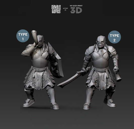 Horn Super Orc - Davale Games - 3D Printed with high quality resin for LOTR/D&D games