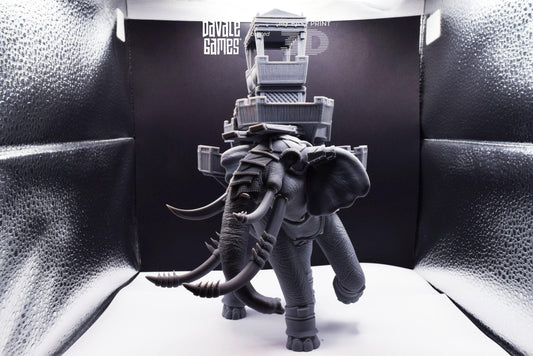 War Elephant with Archer Castle - Davale Games - 3D Printed with high quality resin for LOTR/D&D games