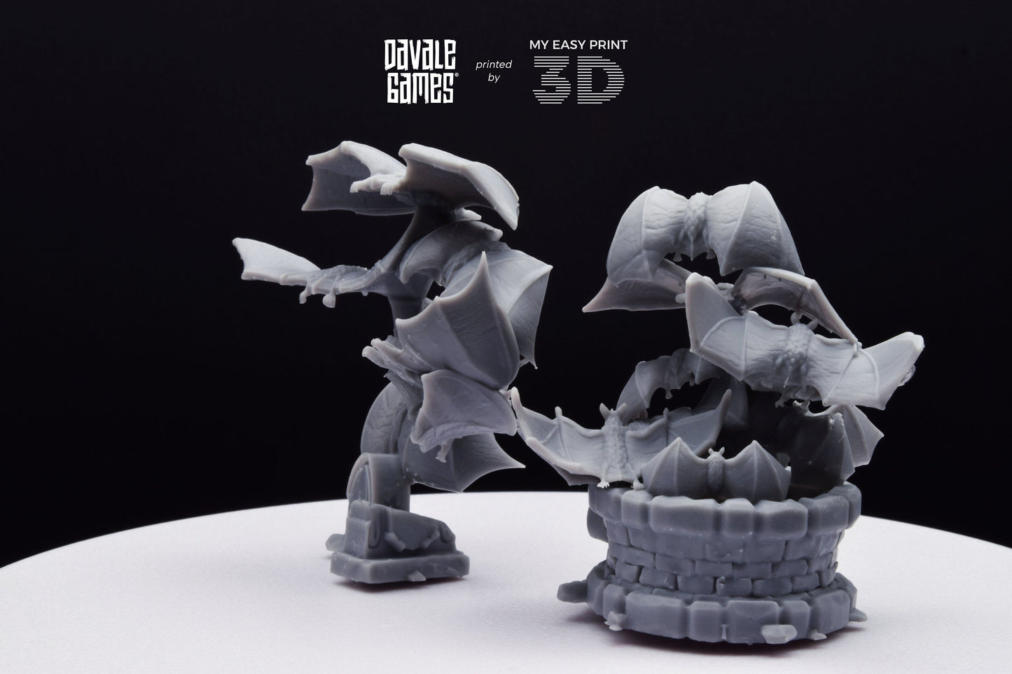 Bats Warbrand - Davale Games - 3D Printed with high quality resin for LOTR/D&D games