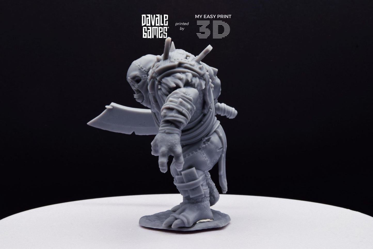 Anagar Troll Commander - Dead City - Davale Games - 3D Printed with high quality resin for LOTR/D&D games