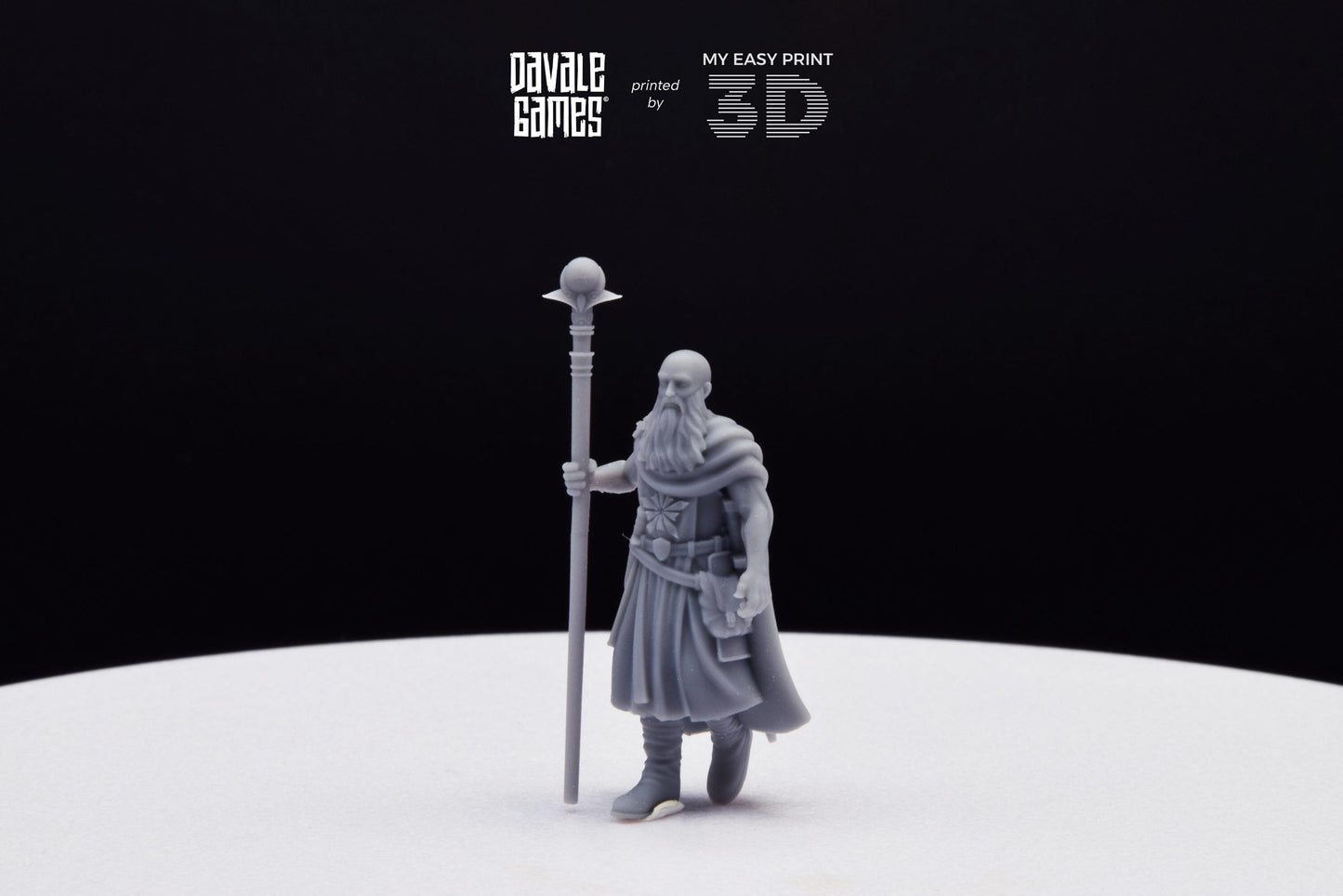 North Mage - Davale Games - 3D Printed with high quality resin for LOTR/D&D games