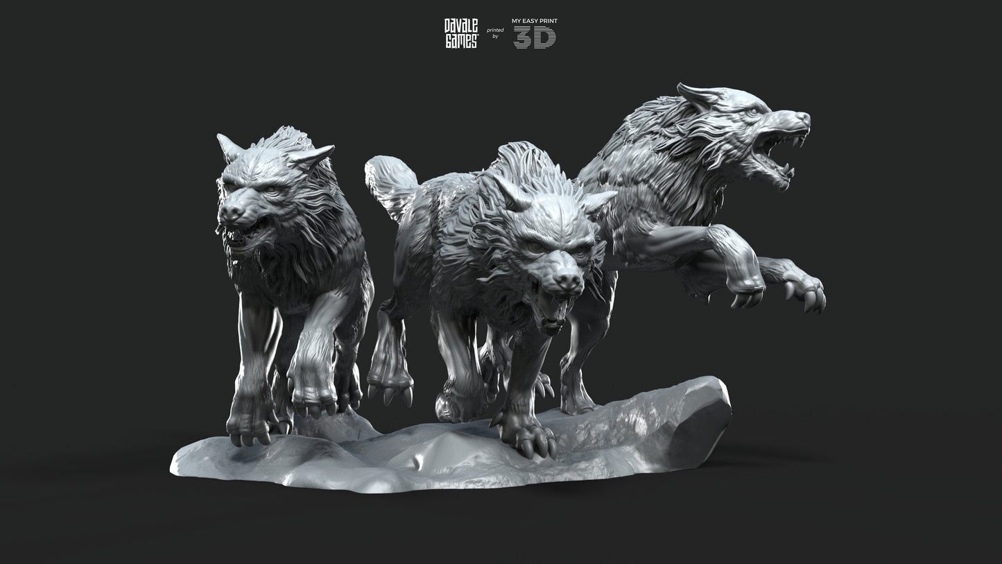 Fenrir Wolf Litter (ODIN) - Davale Games - Mythological games - 3D Printed with high quality resin