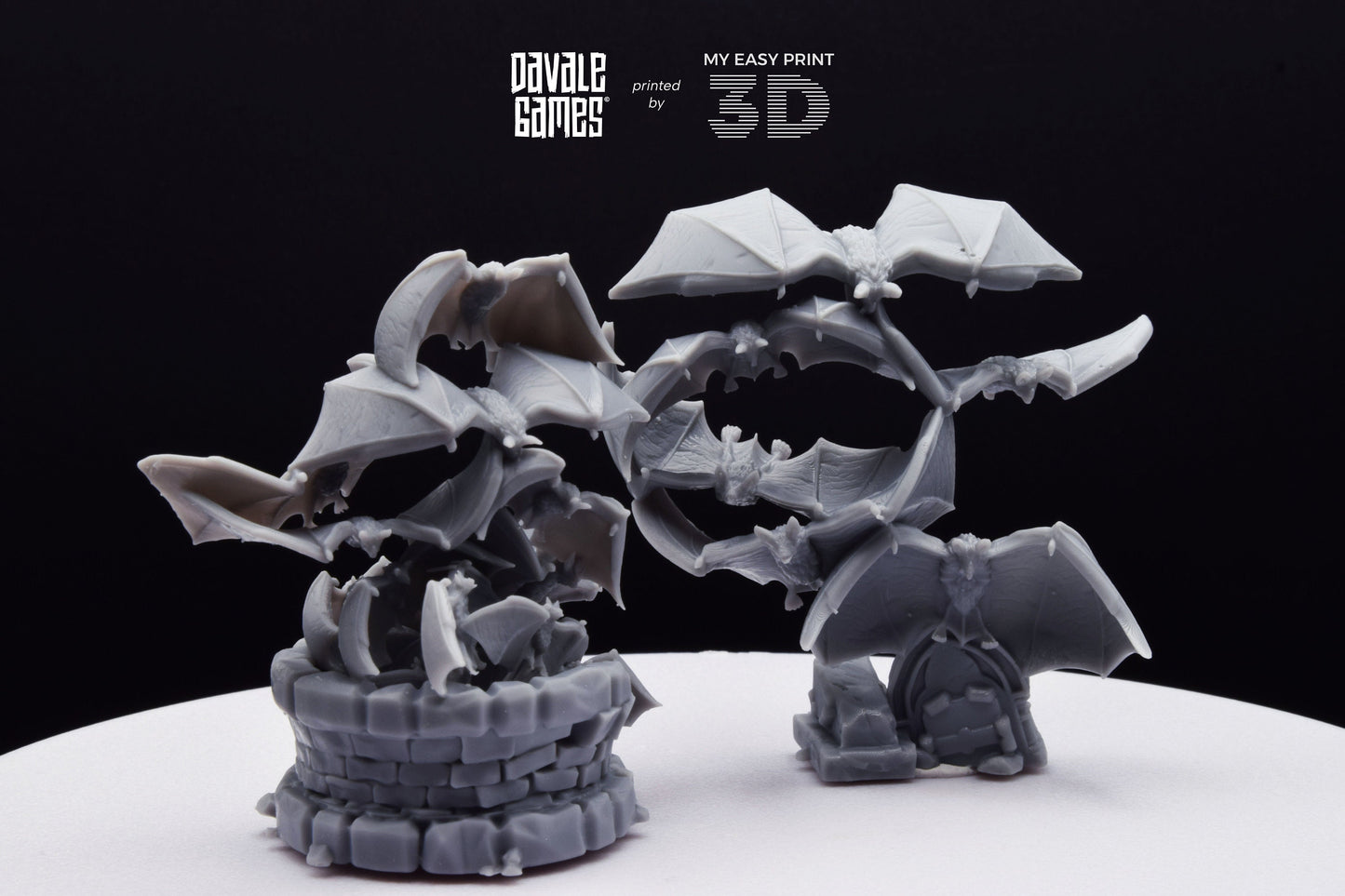 Bats Warbrand - Davale Games - 3D Printed with high quality resin for LOTR/D&D games