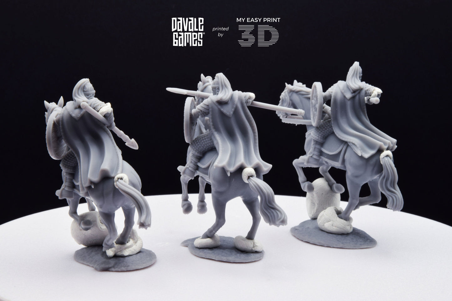 West Human Royal Guard - Mounted - Davale Games - 3D Printed with high quality resin for LOTR/D&D games