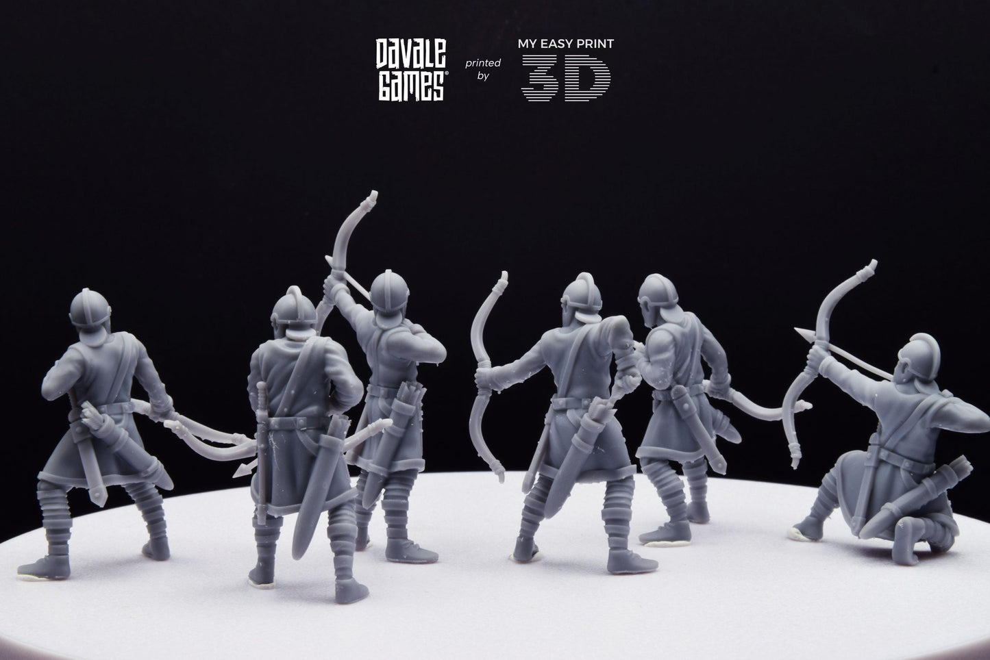 Roman Archers - Davale Games - Historical games - 3D Printed with high quality resin