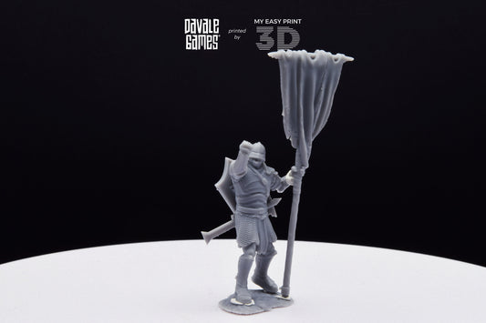 Blood-Handed Orc with Banner - Davale Games - 3D Printed with high quality resin for LOTR/D&D games