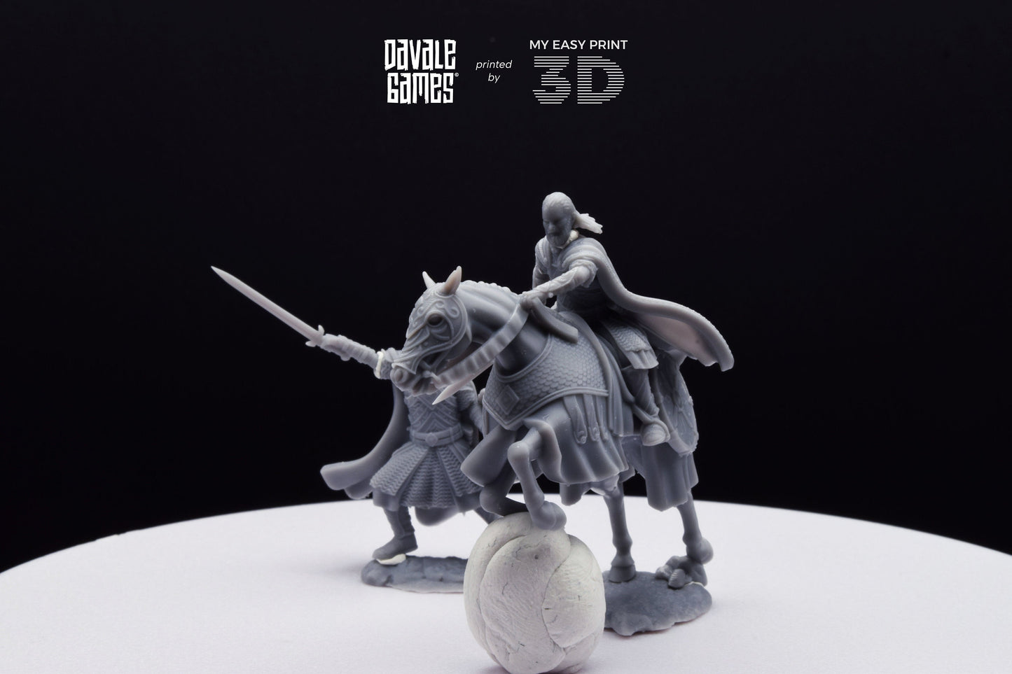 West Humans Comissary - Foot and Mounted - Davale Games - 3D Printed with high quality resin for LOTR/D&D games