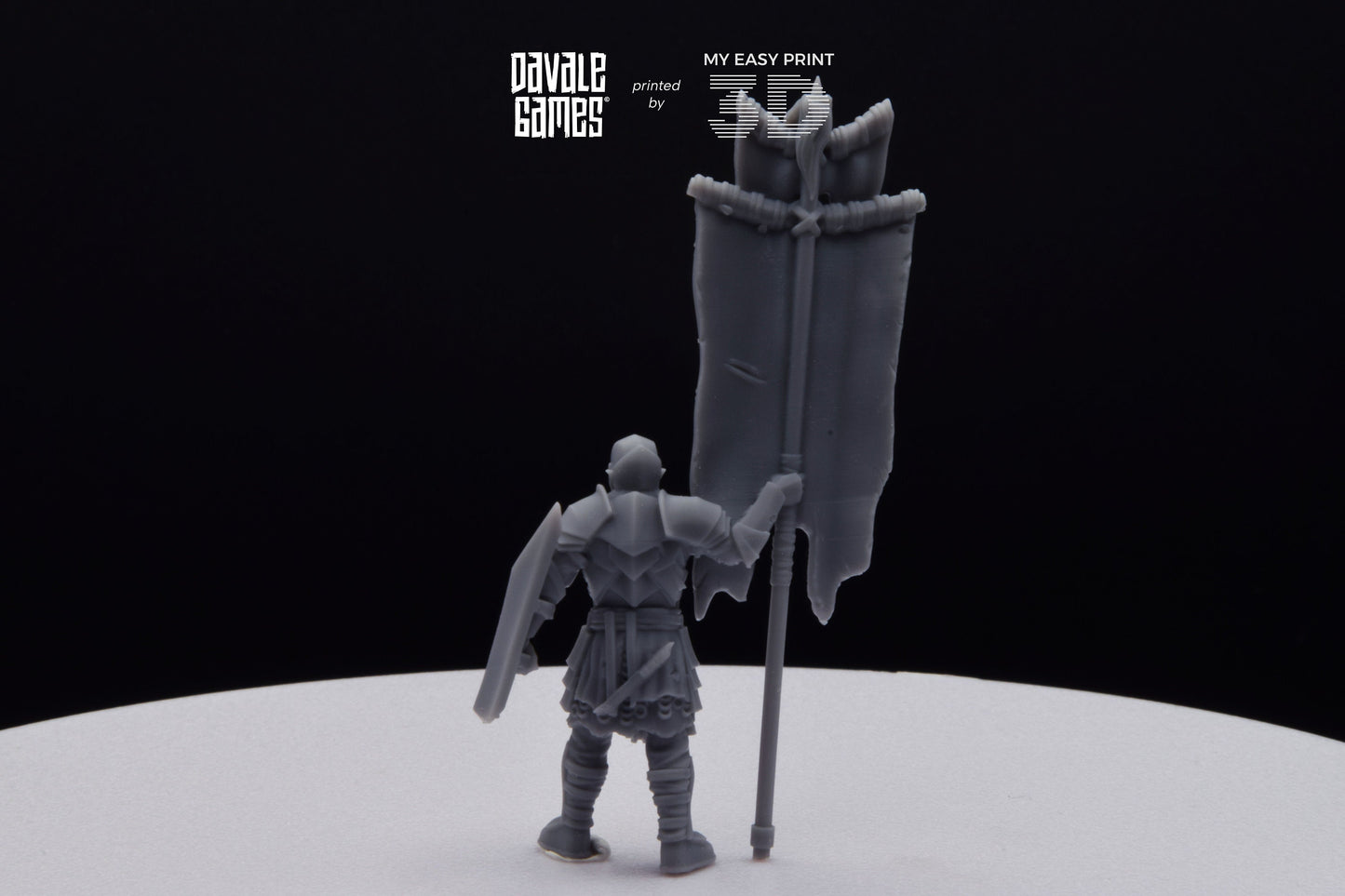 Super Orc Banner - Davale Games - 3D Printed with high quality resin for LOTR/D&D games