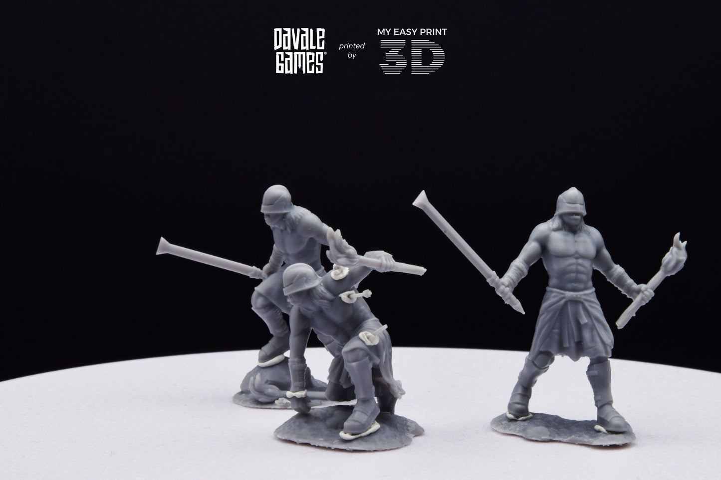 Blood-Handed Berseker Extra Poses - Davale Games - 3D Printed with high quality resin for LOTR/D&D games