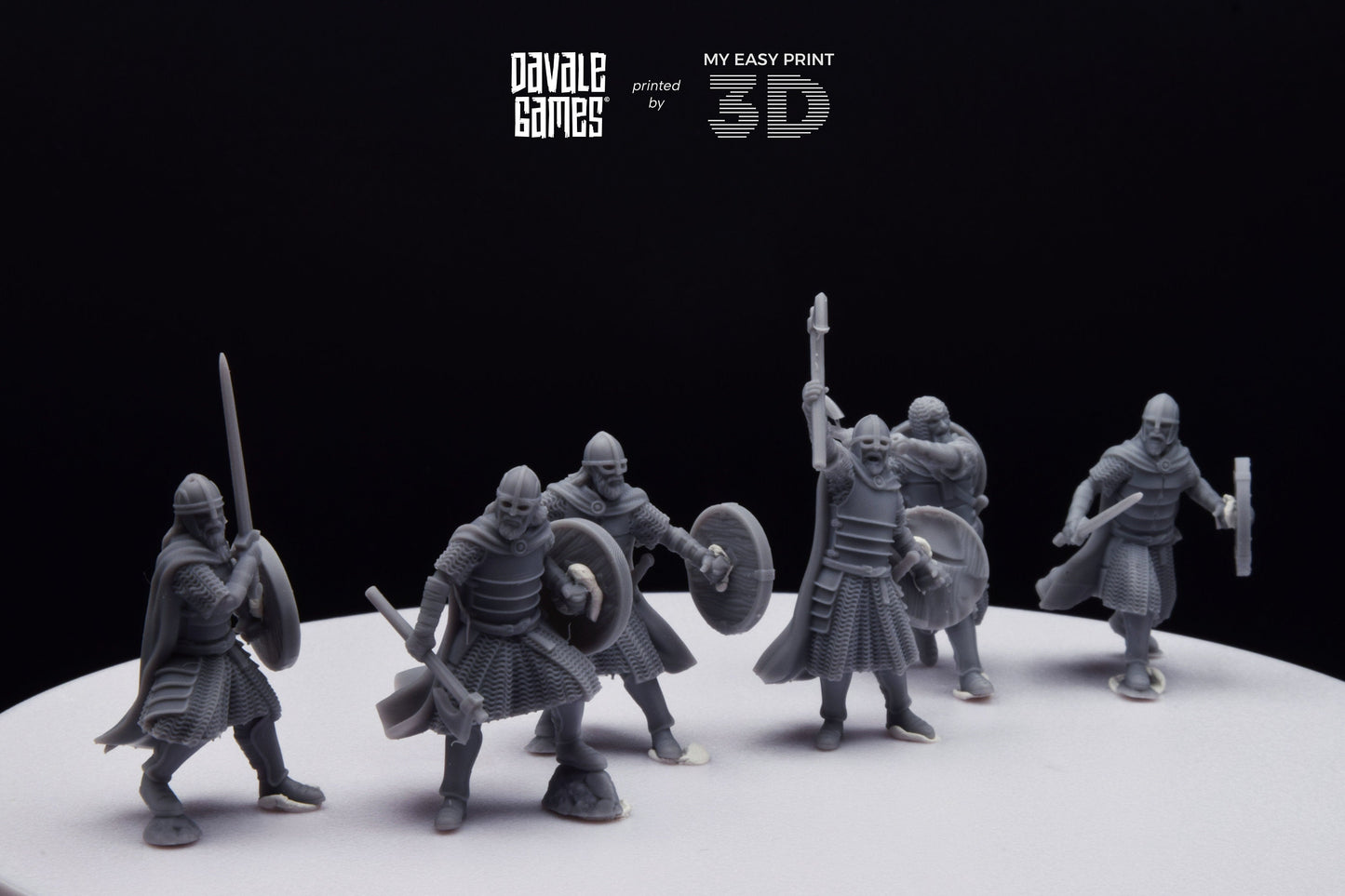 West Human elite on foot - Davale Games - 3D Printed with high quality resin for LOTR/D&D games