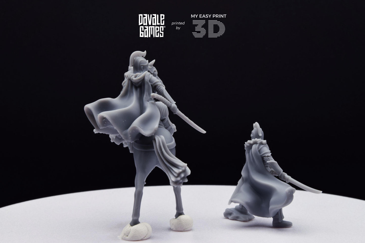 Demon's Slaughter Elf - Foot and Mounted - Davale Games - 3D Printed with high quality resin for LOTR/D&D games
