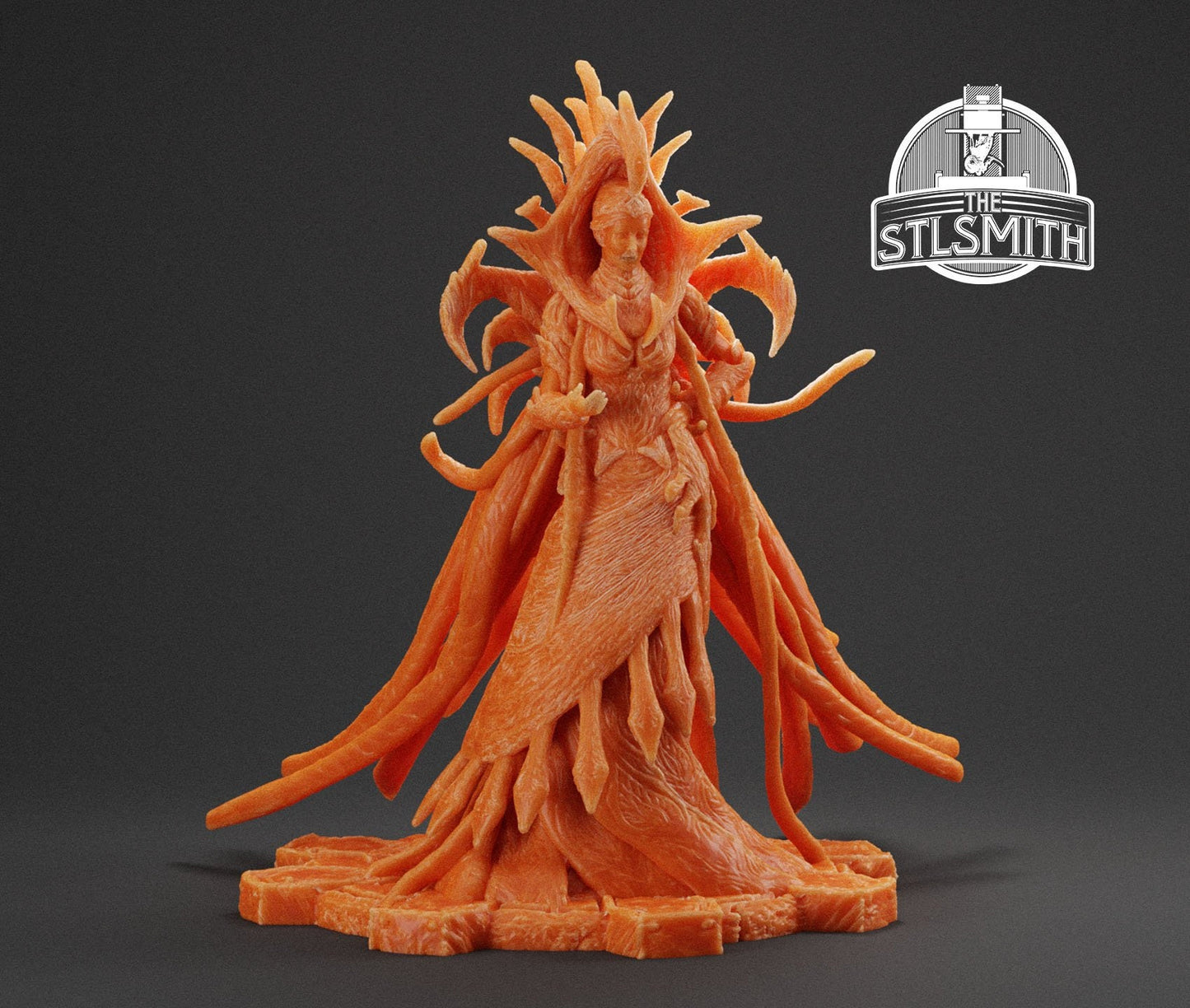 Gears Of War Queen Myrrah Ot Miniature - TheSTLSmith - 3D Printed with high quality resin for Skirmish/D&D games