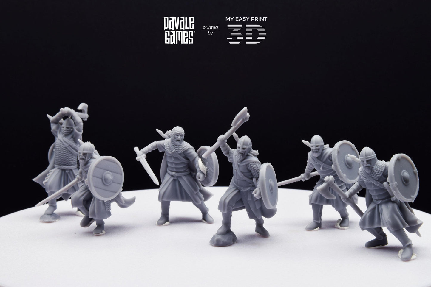 West Humans Warriors - Davale Games - 3D Printed with high quality resin for LOTR/D&D games
