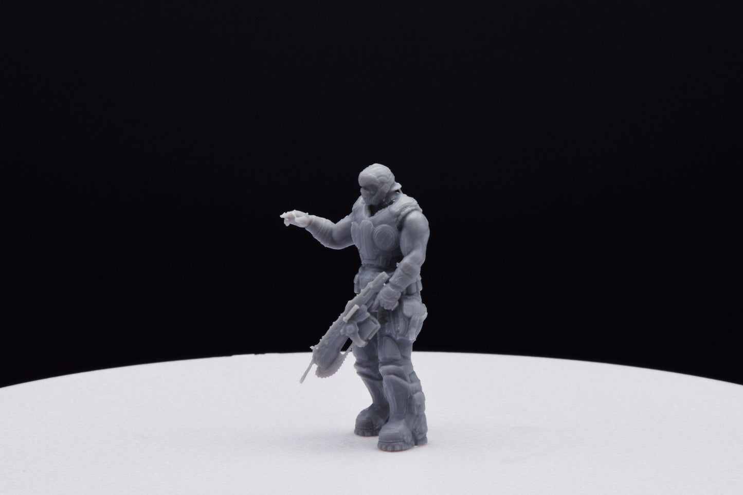 Gears Of War Clayton Carmine Ot Miniature - TheSTLSmith - 3D Printed with high quality resin for Skirmish/D&D games