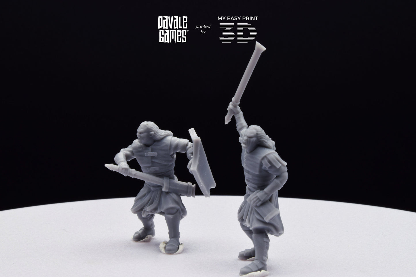 Blood-Handed Captains - Davale Games - 3D Printed with high quality resin for LOTR/D&D games