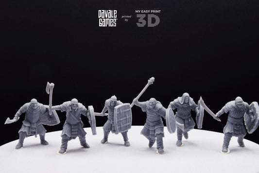 Regular Orc with Sword - Davale Games - 3D Printed with high quality resin for LOTR/D&D games