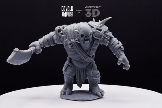 Anagar Troll Commander - Dead City - Davale Games - 3D Printed with high quality resin for LOTR/D&D games