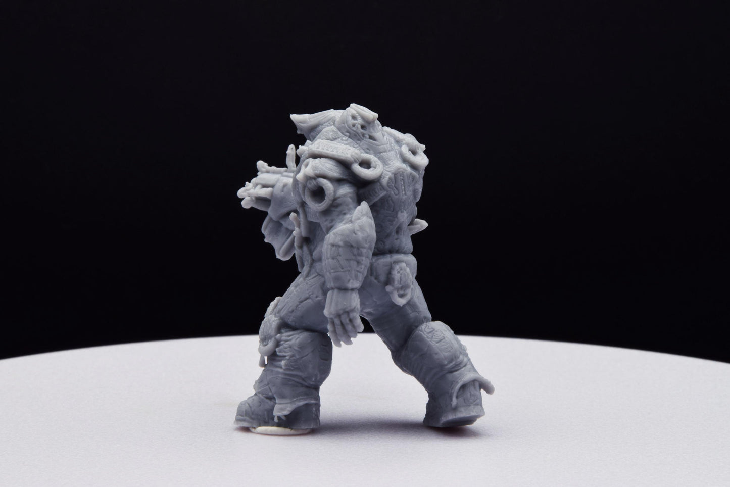 Gears Of War Boomer Savage Ot Miniature - TheSTLSmith - 3D Printed with high quality resin for Skirmish/D&D games