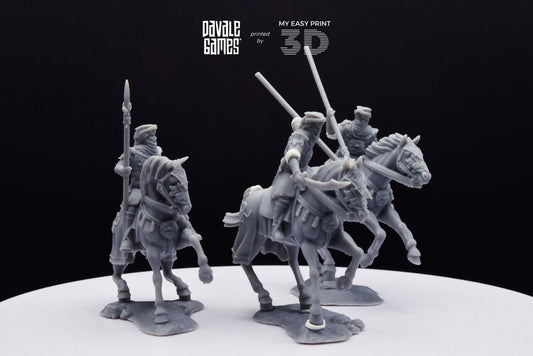 Snake Rider on Horse - Mounted - Davale Games - 3D Printed with high quality resin for LOTR/D&D games