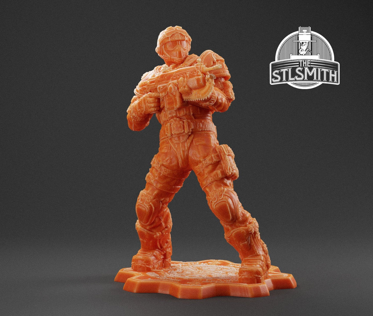 Gears Of War Benjamin Carmine Ot Miniature - TheSTLSmith - 3D Printed with high quality resin for Skirmish/D&D games