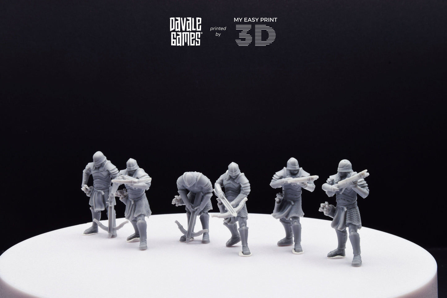 Blood-handed Orcs Crossbow with Armour - Davale Games - 3D Printed with high quality resin for LOTR/D&D games