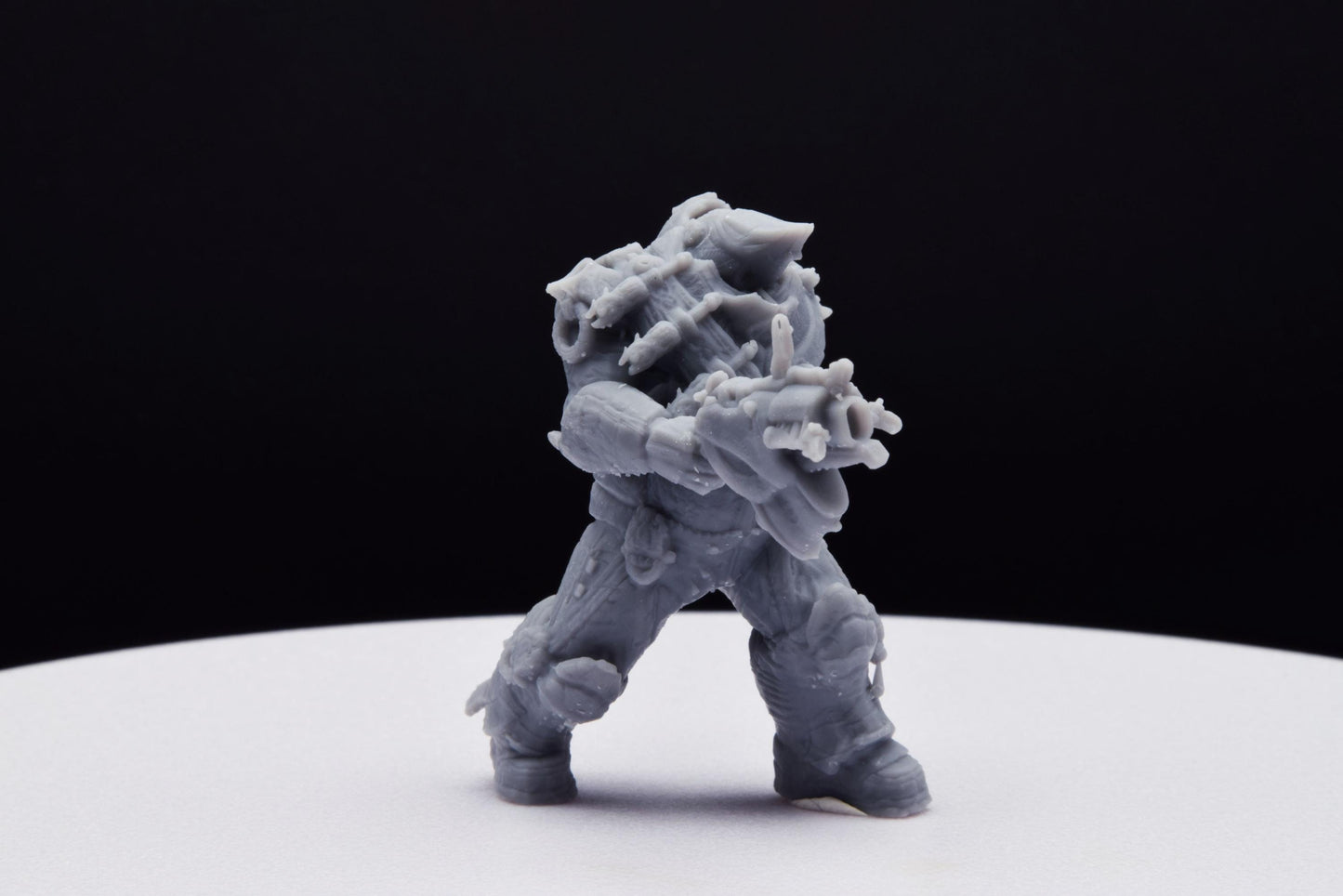 Gears Of War Boomer Savage Ot Miniature - TheSTLSmith - 3D Printed with high quality resin for Skirmish/D&D games