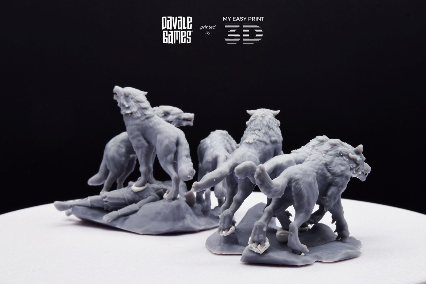 Fenrir Wolf Litter (ODIN) - Davale Games - Mythological games - 3D Printed with high quality resin