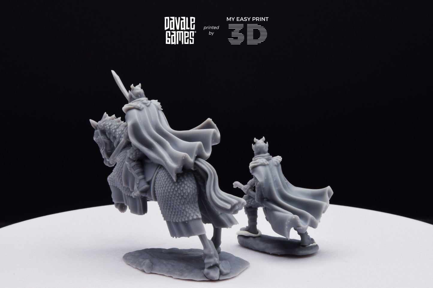 Lord of Dragons - Foot and Mounted - Davale Games - 3D Printed with high quality resin for LOTR/D&D games