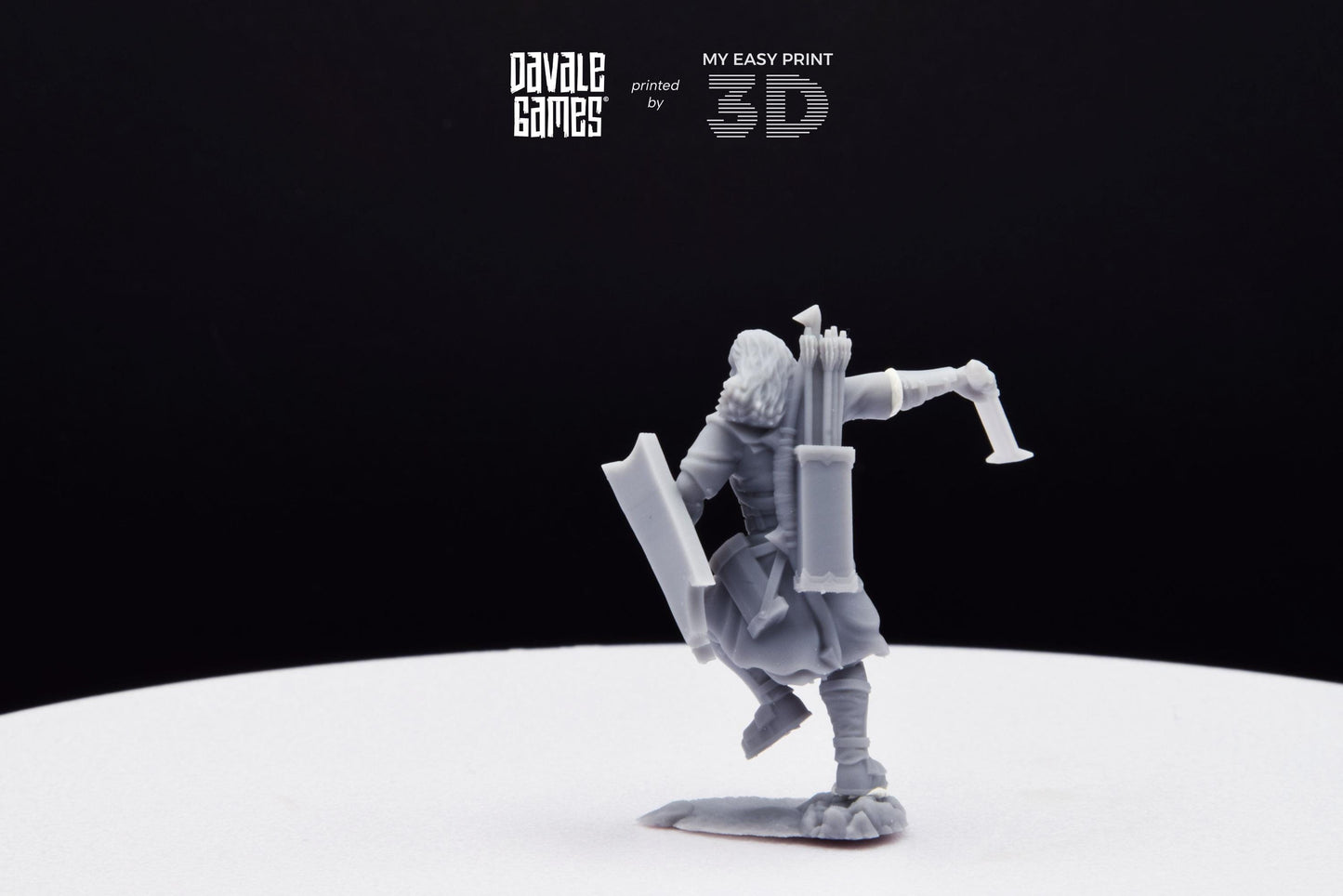 Outrider blood handed Main captain - Davale Games - 3D Printed with high quality resin for LOTR/D&D games