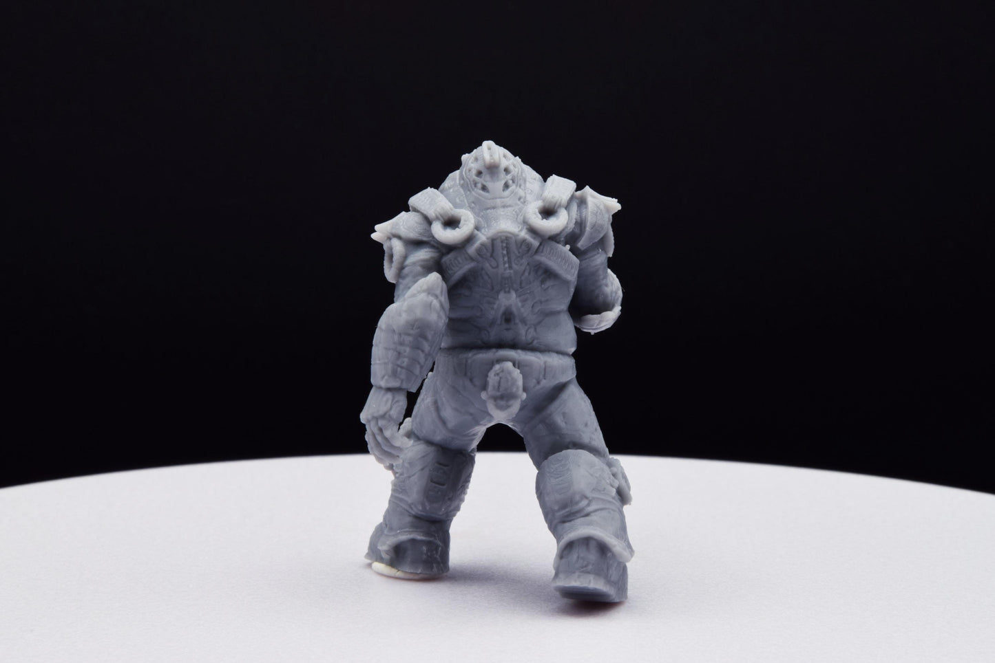 Gears Of War Boomer Savage Ot Miniature - TheSTLSmith - 3D Printed with high quality resin for Skirmish/D&D games