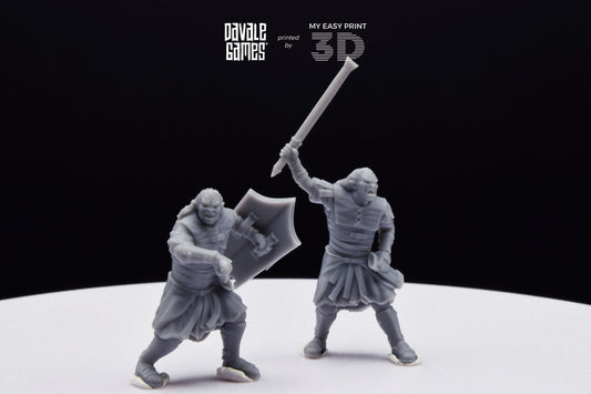 Blood-Handed Captains - Davale Games - 3D Printed with high quality resin for LOTR/D&D games
