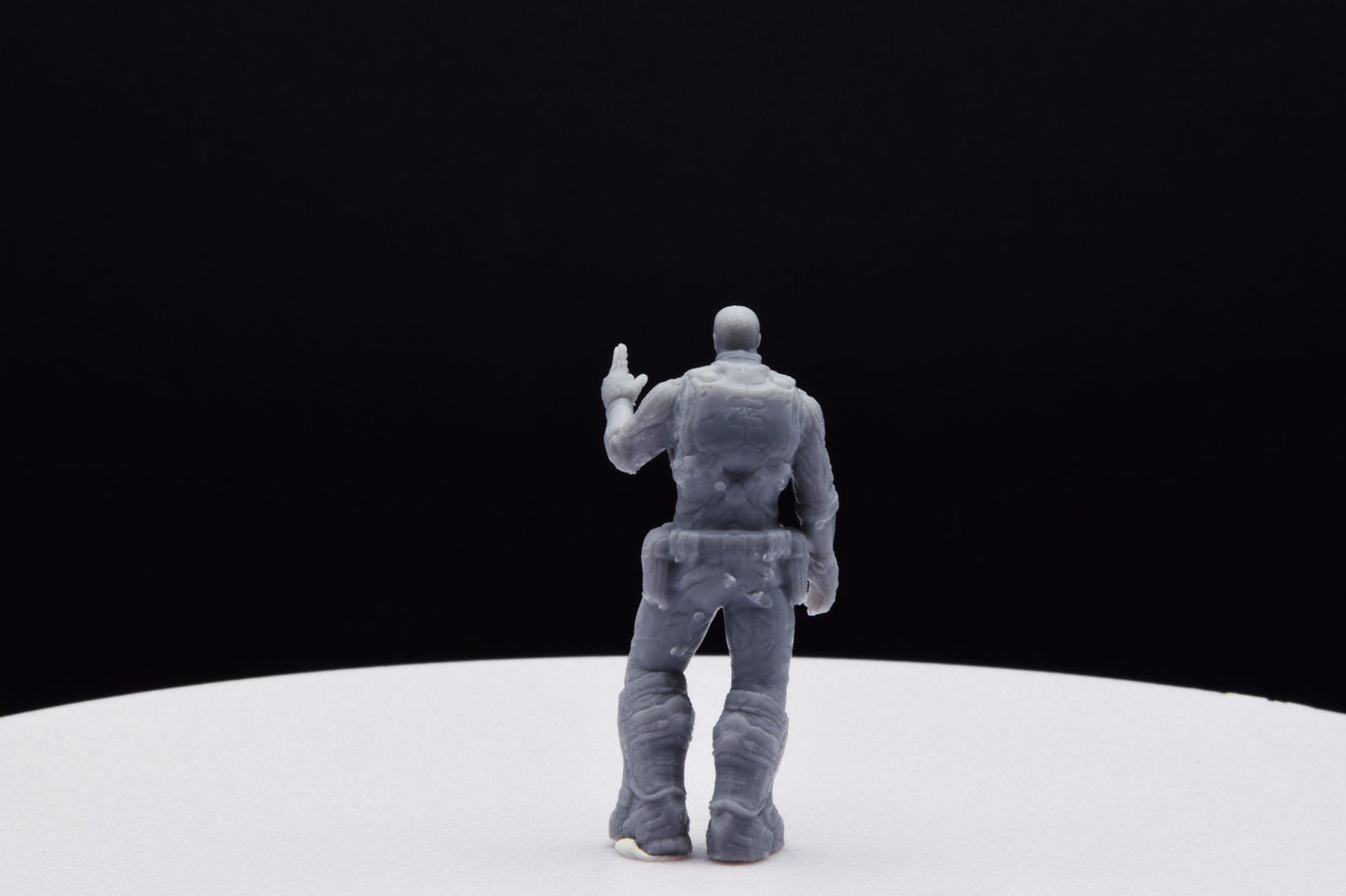 Gears Of War Richard Prescott - TheSTLSmith - 3D Printed with high quality resin for Skirmish/D&D games