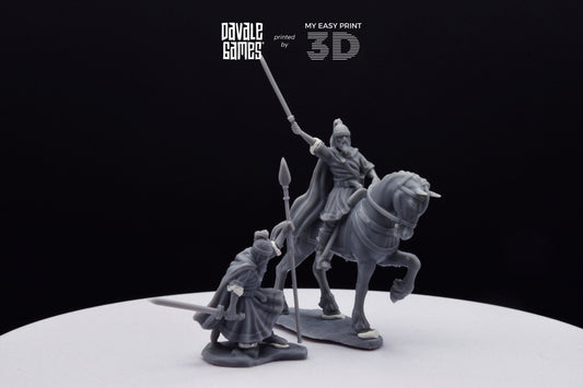 Visigoths King - Foot and Mounted - Davale Games - Historical games - 3D Printed with high quality resin