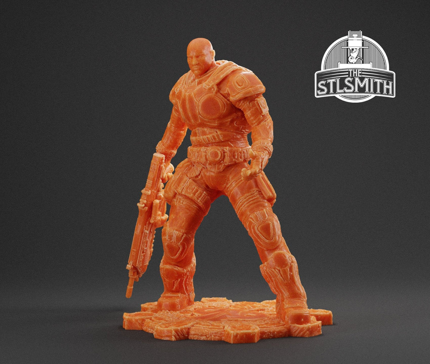 Gears Of War Minh Kim Ot Miniature - TheSTLSmith - 3D Printed with high quality resin for Skirmish/D&D games