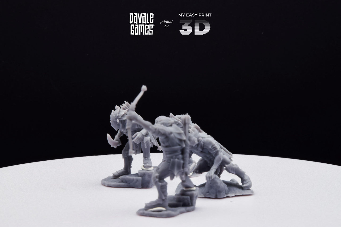 Archers - Goblins of the cave - Davale Games - 3D Printed with high quality resin for LOTR/D&D games
