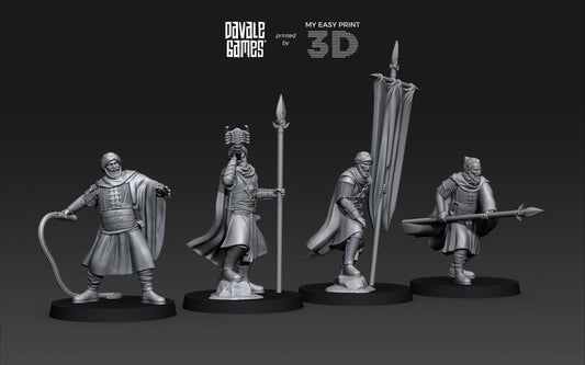Regular Snake Commanders - Davale Games - 3D Printed with high quality resin for LOTR/D&D games