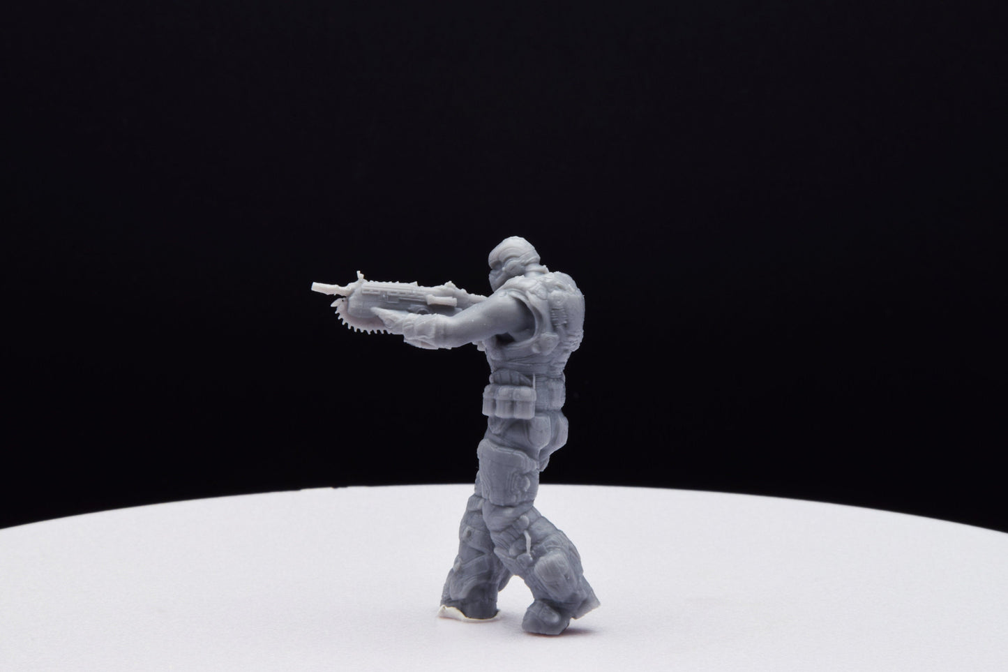 Gears Of War COG Soldier Summer Ot Miniature - TheSTLSmith - 3D Printed with high quality resin for Skirmish/D&D games