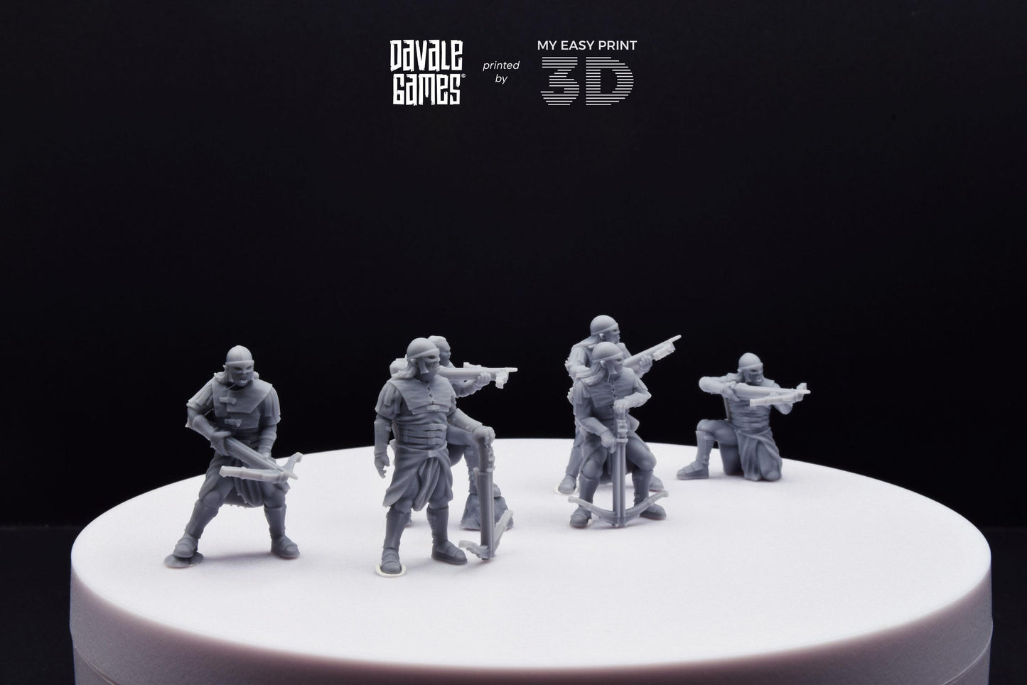 Blood-handed Orcs with Crossbow - Davale Games - 3D Printed with high quality resin for LOTR/D&D games