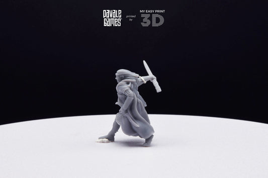 Lord Wandering Elf - Davale Games - 3D Printed with high quality resin for LOTR/D&D games
