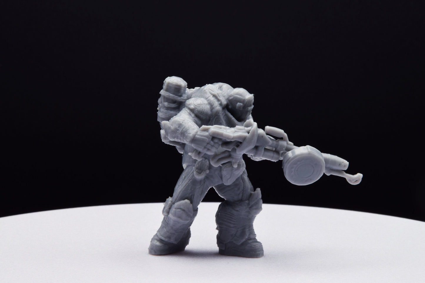 Gears Of War Boomer Flamer Ot Miniature - TheSTLSmith - 3D Printed with high quality resin for Skirmish/D&D games