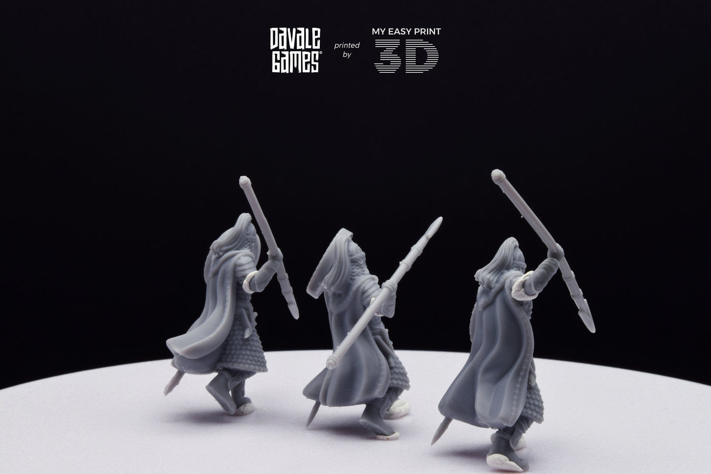 West Human Royal Guard - Foot - Davale Games - 3D Printed with high quality resin for LOTR/D&D games