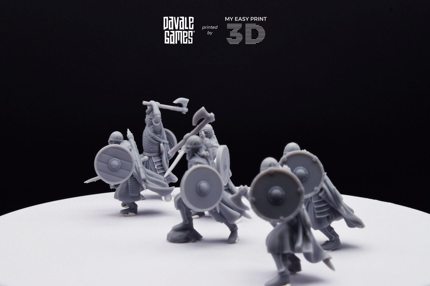 West Humans Warriors - Davale Games - 3D Printed with high quality resin for LOTR/D&D games