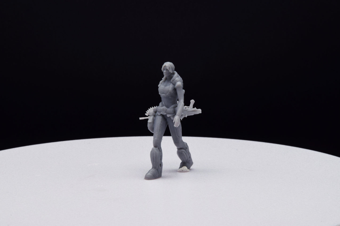 Gears Of War Anya Stroud Command Ot Miniature - TheSTLSmith - 3D Printed with high quality resin for Skirmish/D&D games