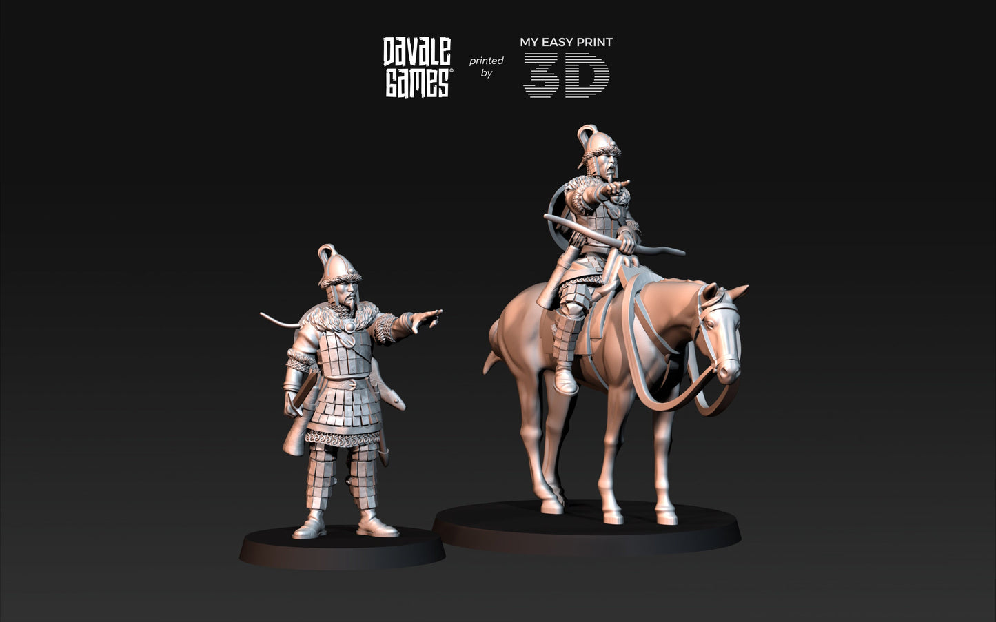 Attila the Hun - Battle of The Catalaunian Plains - Foot and Mounted - Davale Games - Historical games - 3D Printed with high quality resin