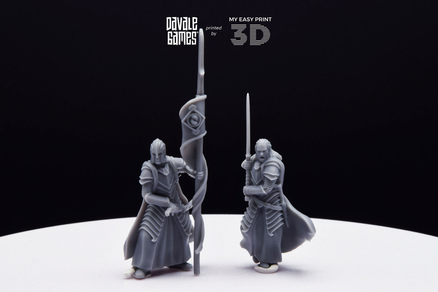 Bloody Elf Commander - Davale Games - 3D Printed with high quality resin for LOTR/D&D games