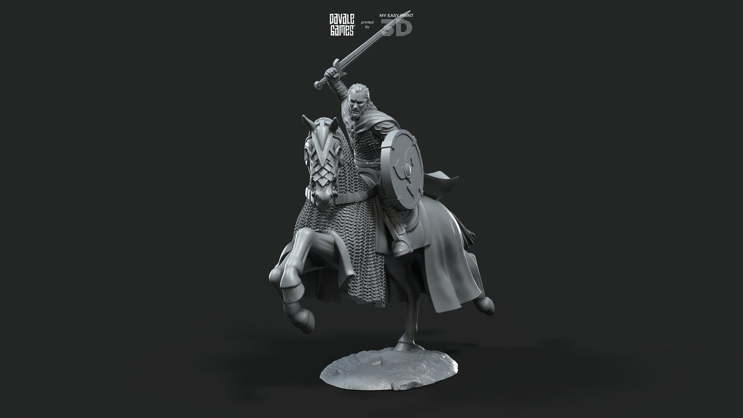 West Humans Hammer Sons Cavalry - Extra Poses - Mounted - Davale Games - 3D Printed with high quality resin for LOTR/D&D games