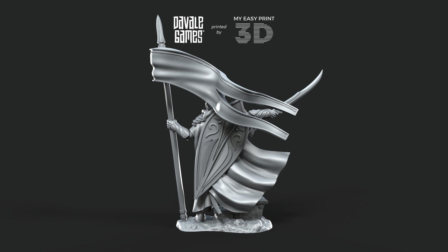 Banner of Galanthir - Foot - Davale Games - 3D Printed with high quality resin for LOTR/D&D games